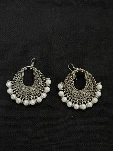 Bronze Tassel Pearl Earrings