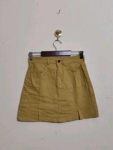 Tan Mini Skirt