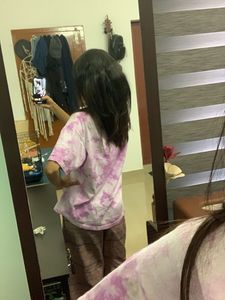 Tie-Dye T-Shirt and shimmery pant