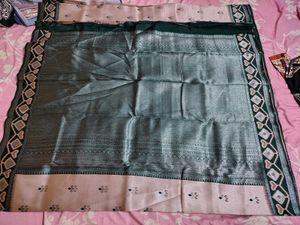 Elegant Semi Silk Saree with Intricate Pattern