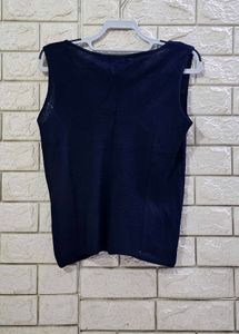 Anne Klein Embellished Knit Sleeveless Top