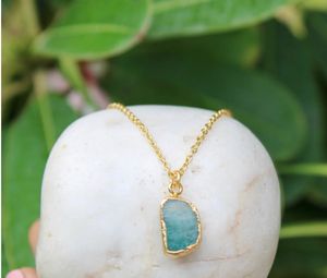 Crystal Blue Amazonite Semi Precious  Necklace
