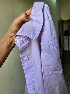 Lavender Button-Up Shirt