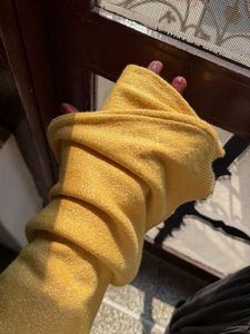 Cozy Yellow Knit Sweater