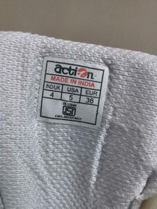 White Action Sports Shoes