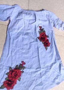 Dress For Girls With Application,  Size 13-14 Years