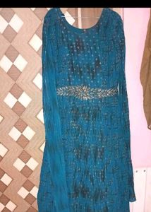 offer a free buy Stunning Teal Embellished Ethnic