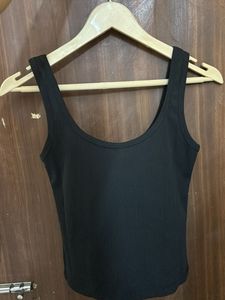 Classic Black Ribbed Tank Top