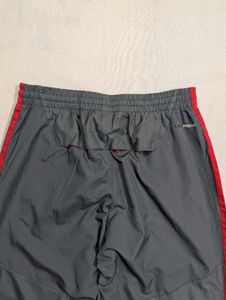 Adidas Grey &amp; Red Striped Track Pants