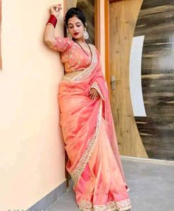 A timeless addition to your ethnic wear pink saare