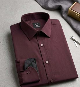 Men's Maroon Formal Shirt original