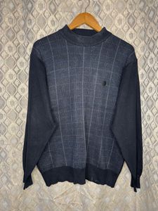 Vintage Plaid Mock Neck Sweater