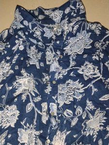Floral Print Button-Up Shirt