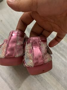 Sparkling Pink Bow Sandals for Girls