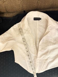 Chic Off-White Corset Style Top