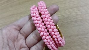 SALE SALE SALE VALID FOR TODAY ONLY Pink Beads Bangles