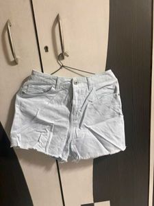 Light Blue Denim Shorts
