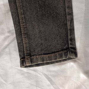 Vintage Washed Grey(charcoal) Denim Jeans
