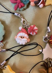 Santa With A Gift Charm