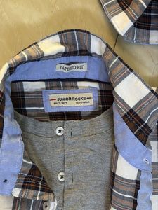 BOYS SHIRT W HENLEY ATTACHED