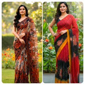 Combo of 2- Stylish Sarees
