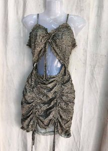 I. Sexy floral ruched bodycon