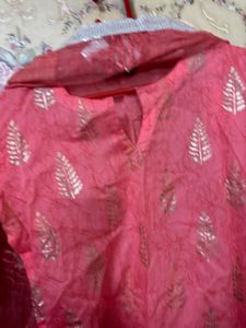 Sharara Pink &amp; Gold Indian Suit