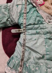 Bold And Elegant Girl Jacket With Soft Feather