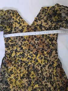 Vintage Floral Print Dress for Girls