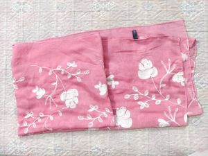 Pink Floral Scarf