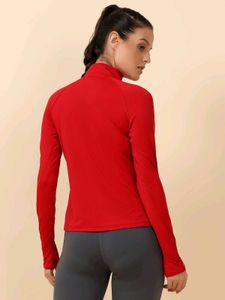 Red Compression jacket lululemon dupe