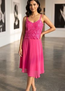 Stunning Pink Sequin Dress
