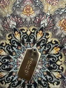 Coach New York Keychain Tag