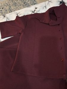 Maroon Palazzo Pants