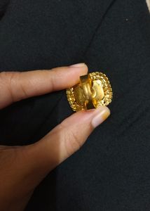 Black Stone Ring Beautifully Designed With Diamonds *PARCEL OPENING VIDEO IS MUST*