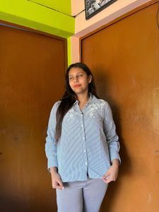 Striped Embroidered Shirt