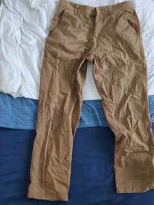 Khaki Cargo Pants Cotton Relaxed fit