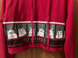 Red Cat Graphic Hoodie
