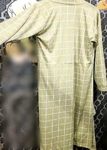 Women's Casual Checked Open Front Shurg