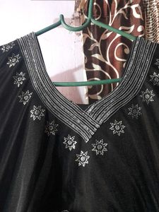 Black Silver Embellished Top