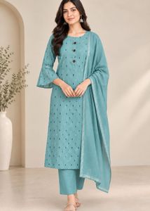 Beautiful Blue Kurti Set