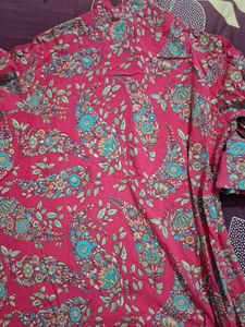 BIBA Pink Floral Kurta