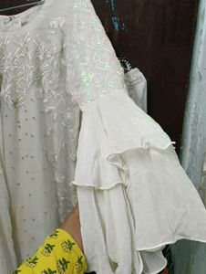 Elegant White Kurta Set with Dupatta