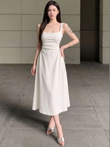 Elegant White Midi Dress