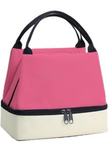 Pink &amp; Beige Tiffin Bag