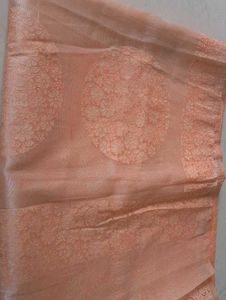 Elegant Peach Saree