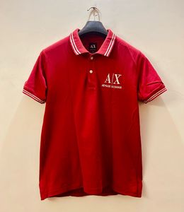 Armani Exchange Red Polo T-Shirt