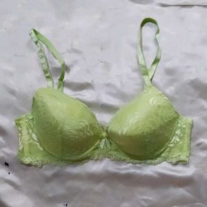 Green Lace Bra