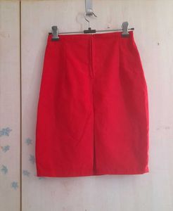 Red co-ord Jacket + skirt