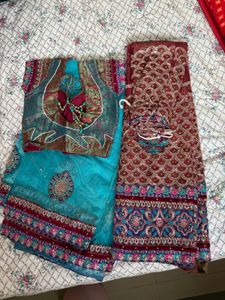 Gorgeous Embellished Saree with Blouse